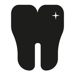 Tooth flat illustration on white