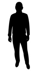 a man body silhouette vector