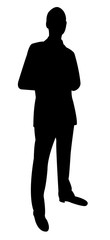 a man body silhouette vector