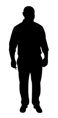 a man body silhouette vector