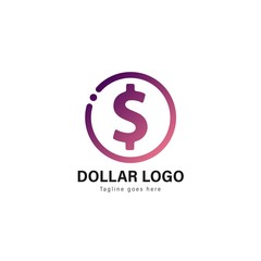 Money logo template design. Money logo with modern frame vector design