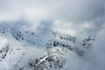 snow covered tourist trails in slovakia tatra mountains © Martins Vanags