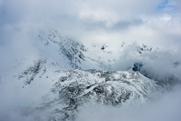 snow covered tourist trails in slovakia tatra mountains © Martins Vanags