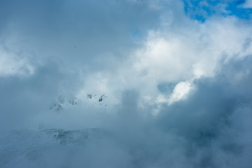 snow covered tourist trails in slovakia tatra mountains
