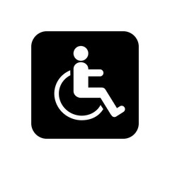 Disabled icon vector illustration.
