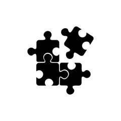 Puzzle icon. Vector
