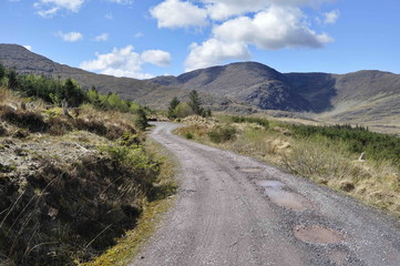 Countryside Road in Kerry, Ireland
