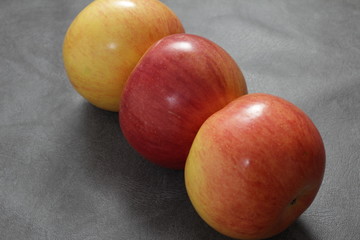 Red apple, a useful product for health, full of vitamins.