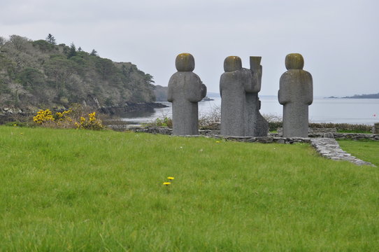 Stone Statues in Kenmare, Ireland