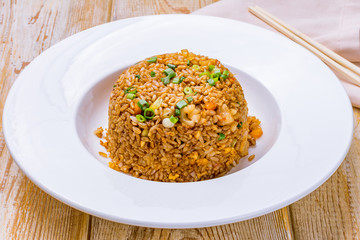 Fried rice with seafood