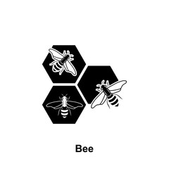 bee and combs icon. Element of beekeeping icon. Premium quality graphic design icon. Signs and symbols collection icon for websites, web design, mobile app