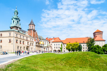 Wawel cathedral, or The Royal Archcathedral Basilica of Saints Stanislaus and Wenceslaus on the Wawel Hill, Krakow, Poland