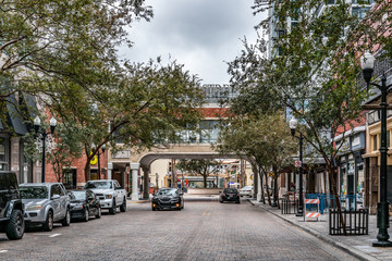 ORLANDO, FLORIDA, USA - DECEMBER, 2018: Church Street Market.