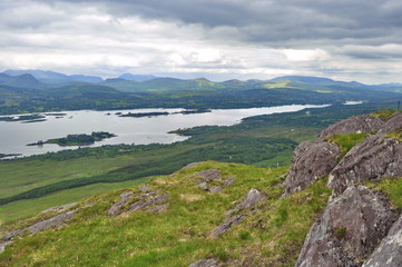 Aerial View of Kenmare Bay, Ireland