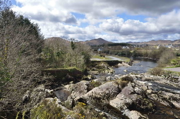 Fototapeta premium A View of Sneem River in Ireland