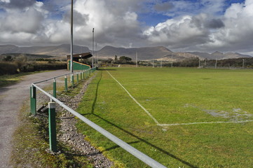 Sports field in Countryside Ireland
