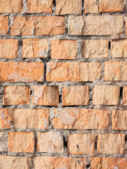 red brick wall in vertical frame