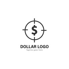 Money logo template design. Money logo with modern frame vector design