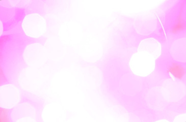 Defocused or blurred image of multi-colored lights. Bokeh effect Abstract background, selective focus.