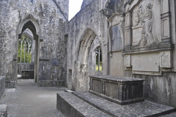 Fototapeta na wymiar Abbey in Kerry, Ireland