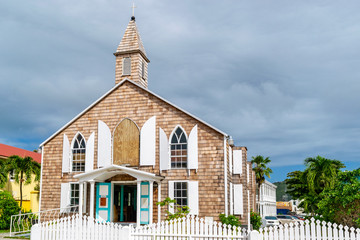 Philipsburg Methodist Church on Front Street in Sint Maarten