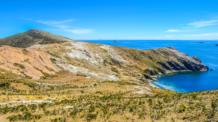 Island of the Sun on Titicaca Lake, Bolivia, South America