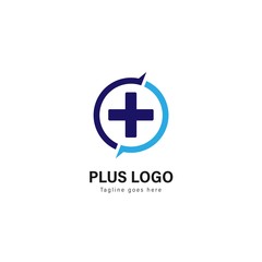Medic logo template design. Medic logo with modern frame vector design