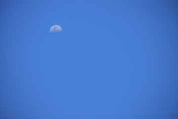 Moon in the sky, Cachoeirinha, Brazil.
