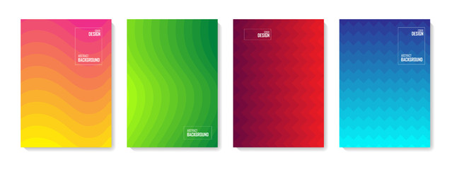 Obraz premium Abstract pattern background. Set of color abstract shapes, abstract design background. Abstract vector gradient elements for logo, banner, post