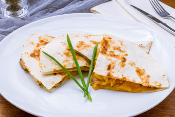 Mexican Quesadilla with chicken