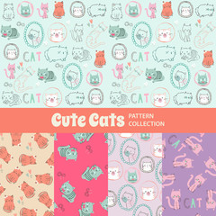 Cute Rainbow Seamless Texture Pattern Collection
