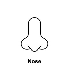 Nose, organ icon. Element of human organ icon. Thin line icon for website design and development, app development. Premium icon