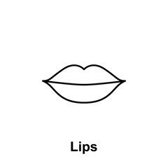 Lip, organ icon. Element of human organ icon. Thin line icon for website design and development, app development. Premium icon