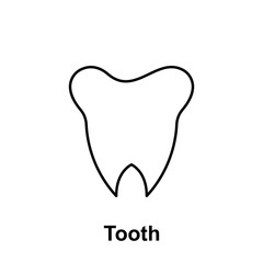 Tooth, organ icon. Element of human organ icon. Thin line icon for website design and development, app development. Premium icon