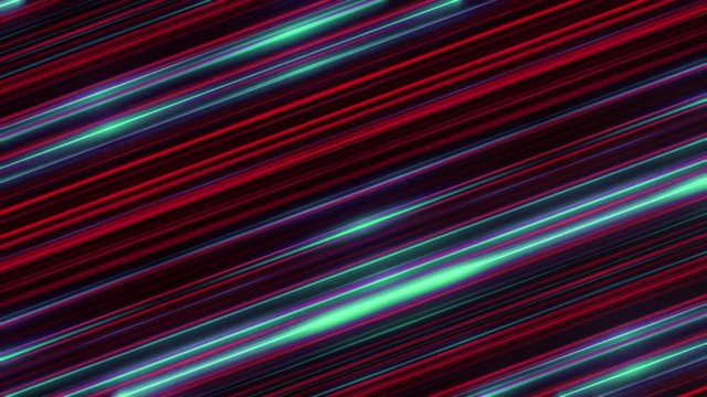 Abstract animation of colorful blue and red rays rotation. Psychedelic abstraction.