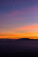 Fototapeta premium sunset in the mountains