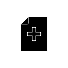 Document medical, file vector icon. Premium quality graphic design icon. One of the collection icons for websites, web design, mobile app