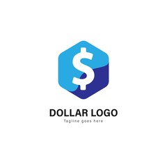 Money logo template design. Money logo with modern frame vector design