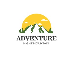 High Mountain icon Logo Template