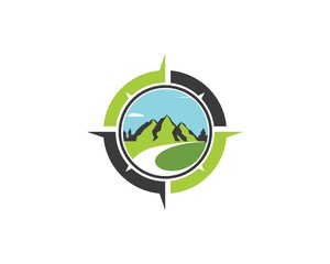 High Mountain icon Logo Template