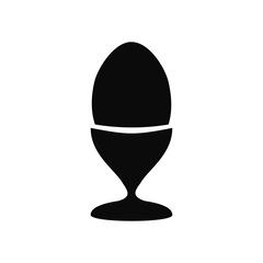 Egg on stand icon