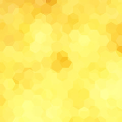 Fototapeta na wymiar Background of geometric shapes. Yellow mosaic pattern. Vector EPS 10. Vector illustration