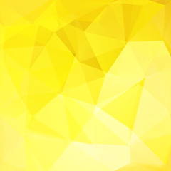 Abstract yellow mosaic background. Triangle geometric background. Design elements. Vector illustration