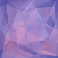Geometric pattern, polygon triangles vector background in pink, pastel violet  tones. Illustration pattern