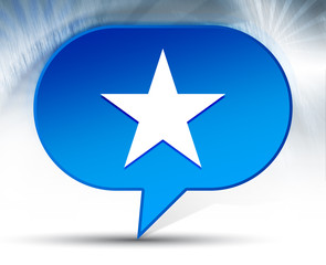 Star icon blue bubble background