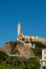 Alcatraz Island on San Francisco bauy