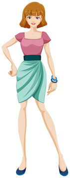 recommend clip art: Business women standing up