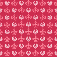 purple seamless pattern with flowers