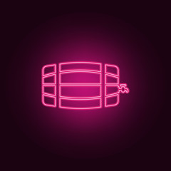 barrel of wine icon. Elements of Bar in neon style icons. Simple icon for websites, web design, mobile app, info graphics