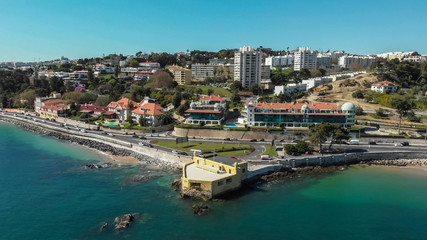 Vista Panoramica da Praia de Caxias em Oeiras Portugal